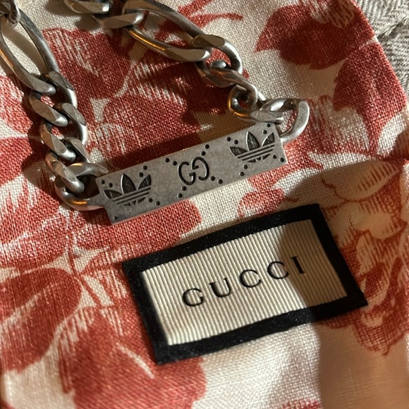 Gucci / Adidas Silver Link Necklace - Picture 3 of 7